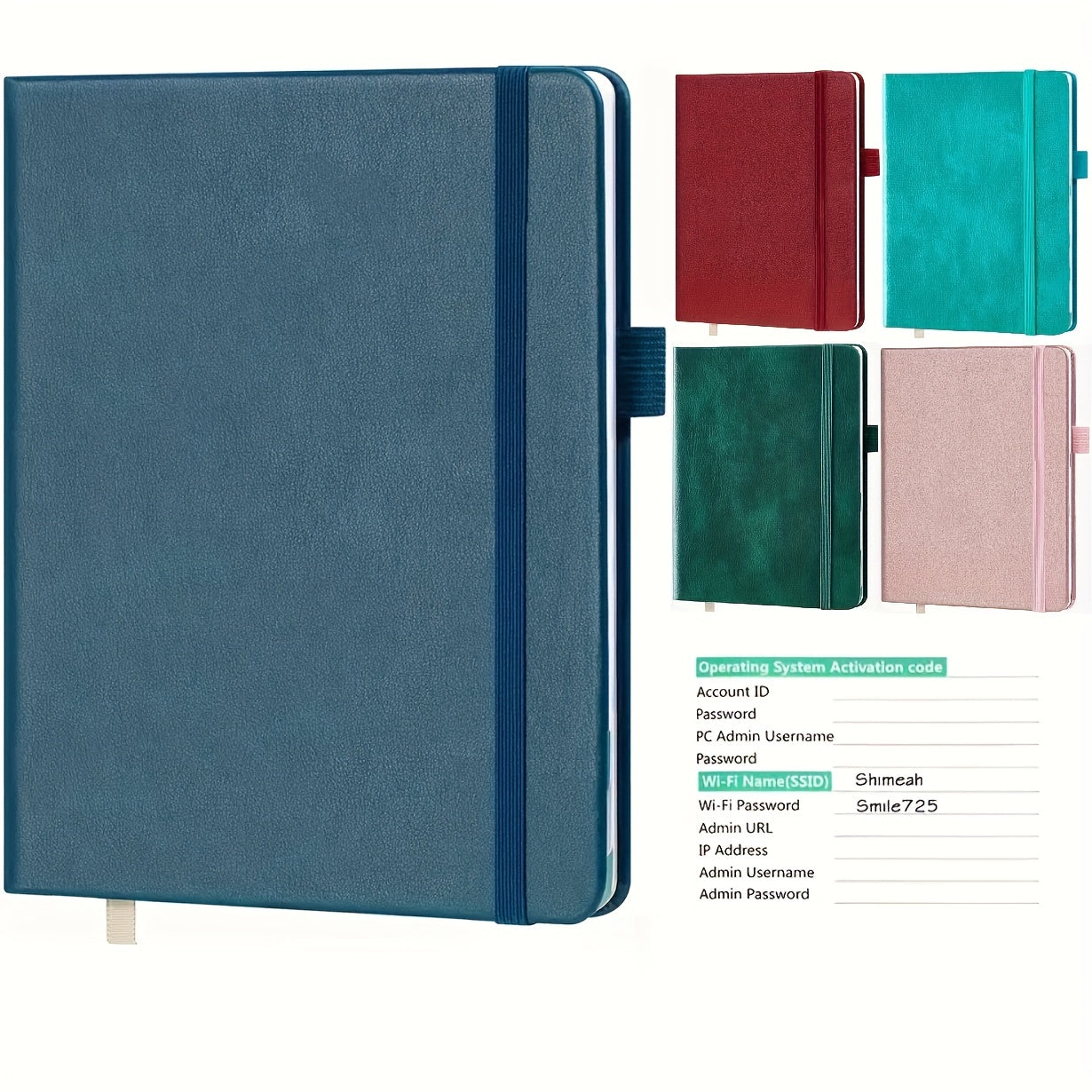 Alphabetical Tabs Password Book, Medium Size, Hardcover