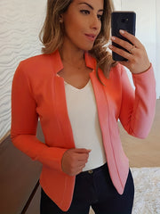 Casual Long Sleeve Blazer for Office & Work