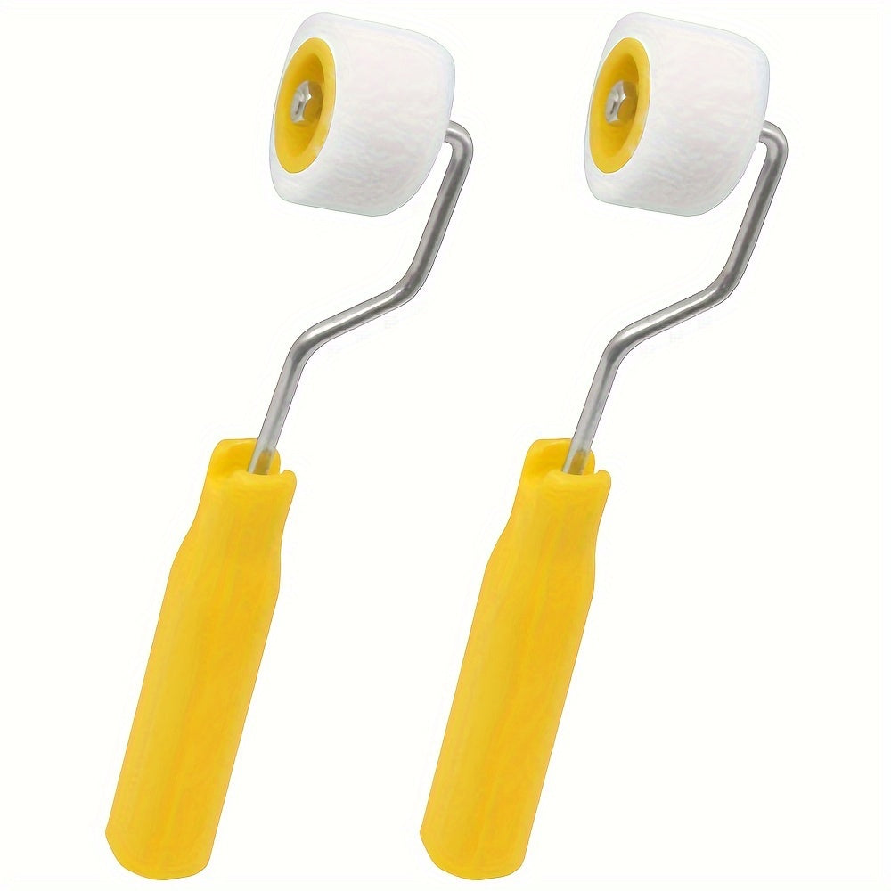 2pcs 1/2in Mini Paint Rollers for Touch Up Trim Edge Small Paint Wool