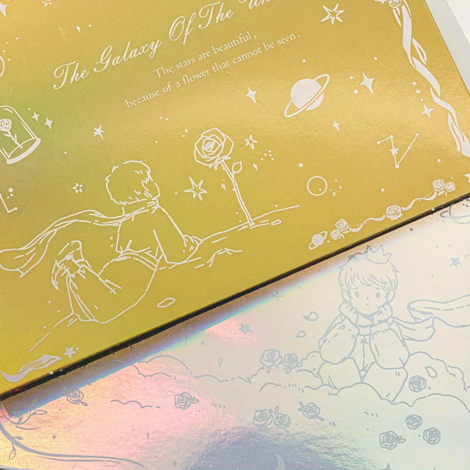 Bronzing Prince And Rose Greeting Card Envelope Set