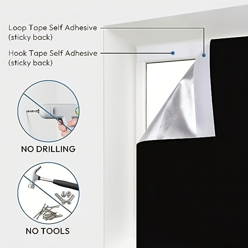 Blackout Roller Shades Cordless Window Blinds Thermal Insulated UV Protection