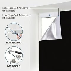 Blackout Roller Shades Cordless Window Blinds Thermal Insulated UV Protection