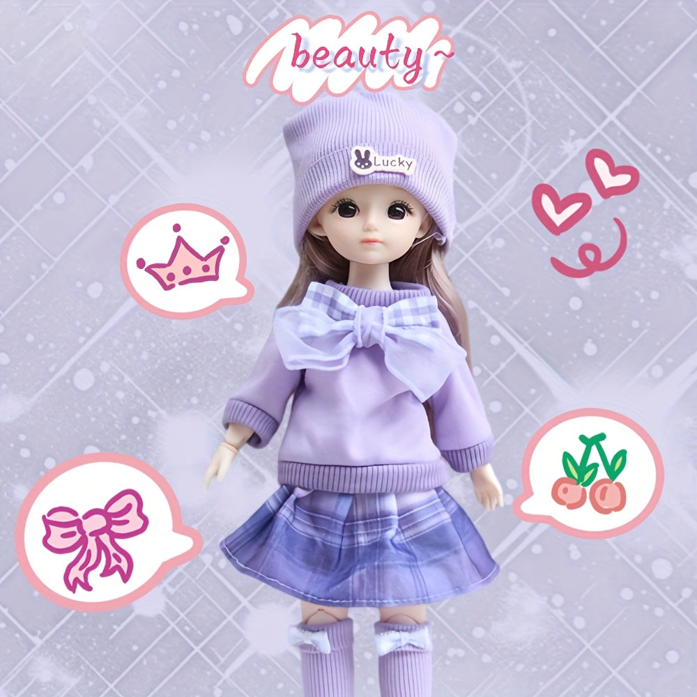 30Cm Doll Set Toy Gift Pink Party Outfit Birthday Gift