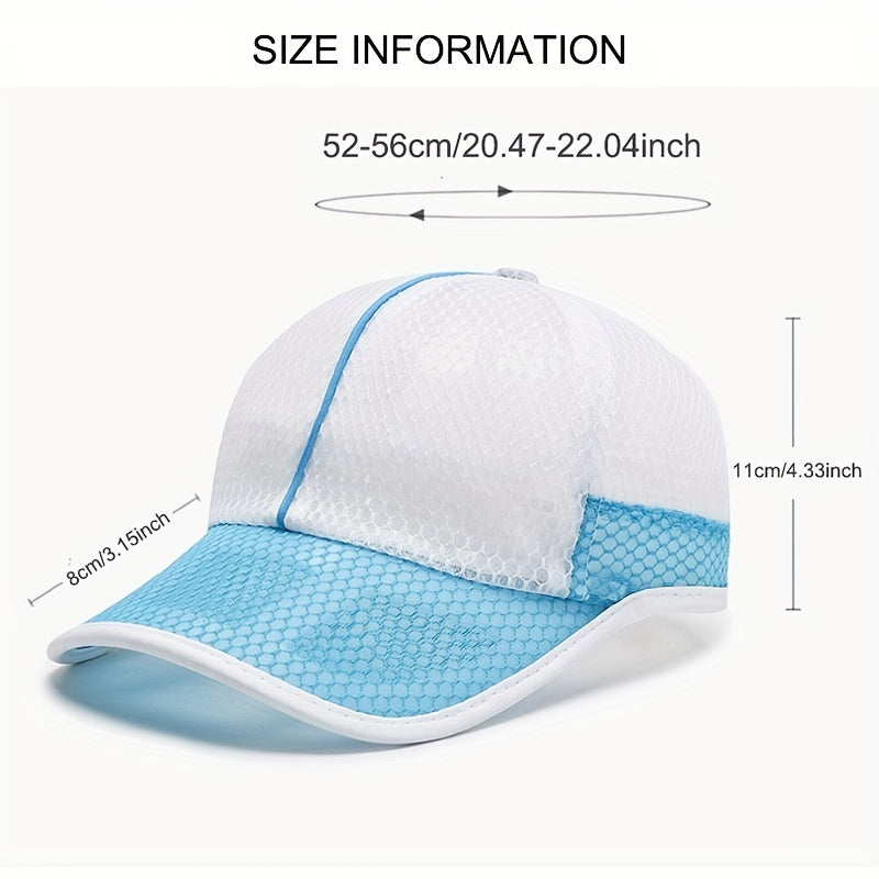 Kids Breathable Baseball Cap Sun Screen Sport Hat