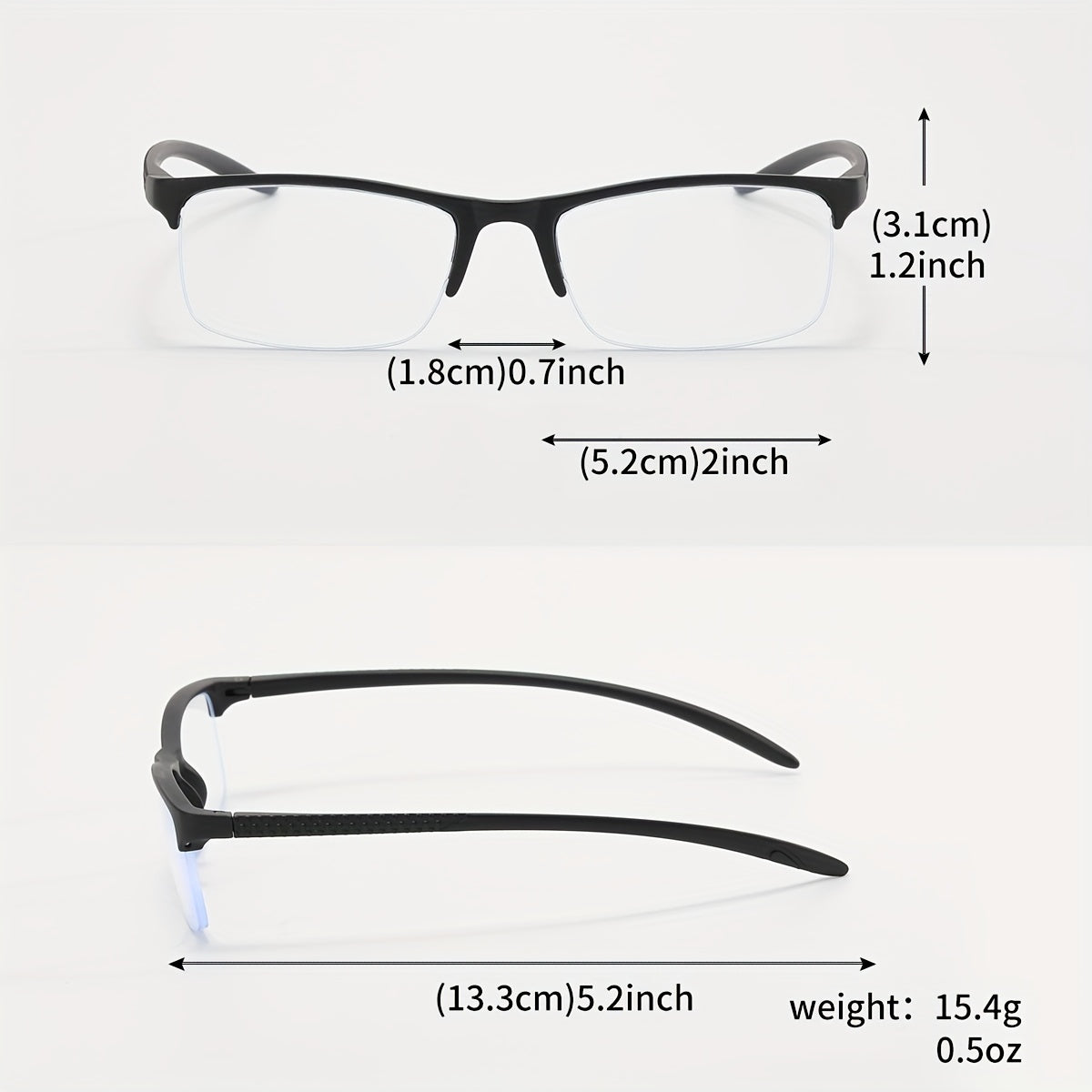Square Readers Anti Eyestrain Presbyopic Glasses For Women Men