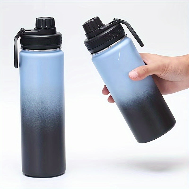 600ml Stainless Steel Vacuum Water Cup Gradient Double Layer Bottle