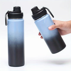 600ml Stainless Steel Vacuum Water Cup Gradient Double Layer Bottle