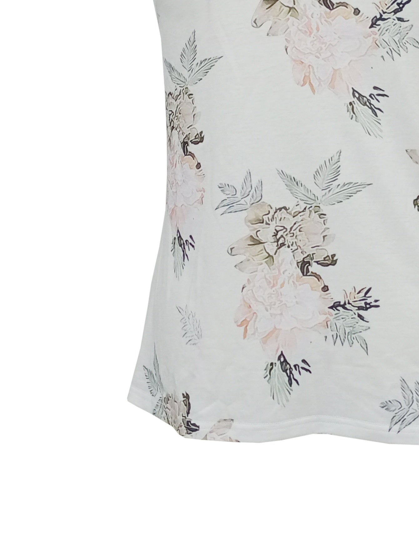  Floral V Neck Tank Top