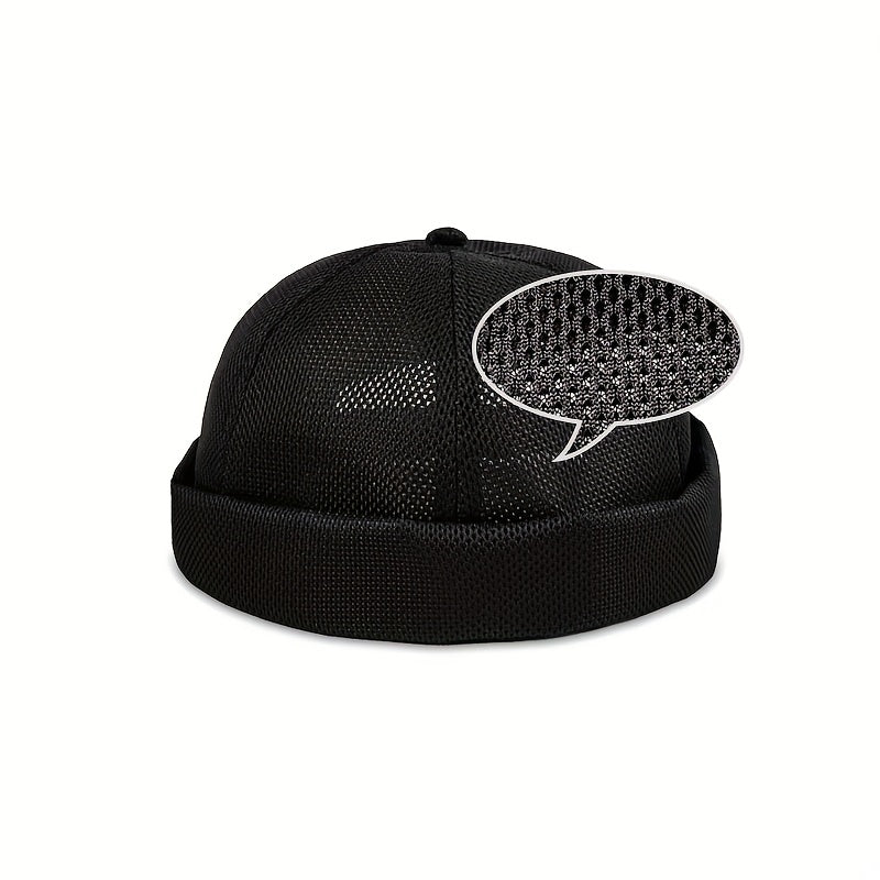 Adjustable S Breathable Vintage Brimless Beanie Hats