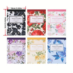 100pcs Senyu Garden Handbook Retro Flower Sticker Book