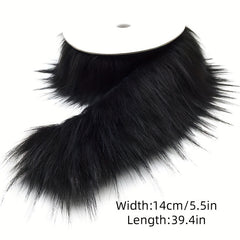 Faux Fur Fox Raccoon Collar Christmas Tree Strip