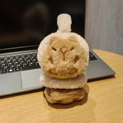 Women's Cartoon Capybara Plush Earmuffs Cozy Polyester Fiber