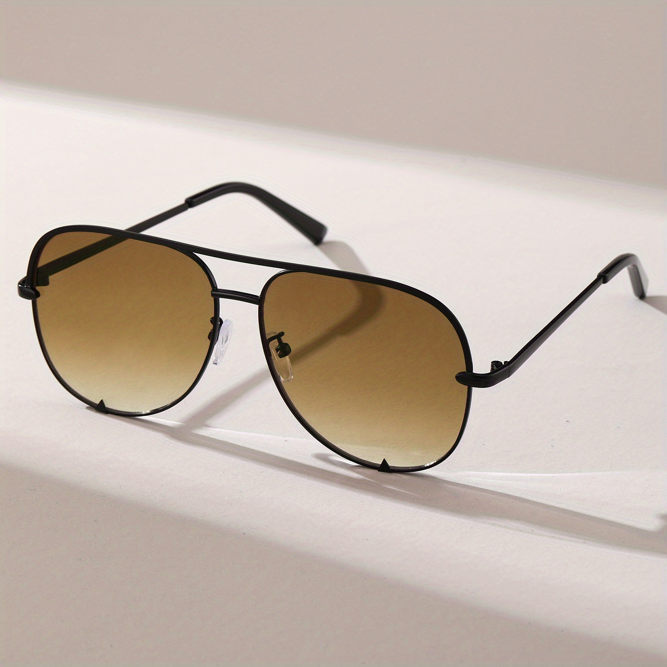 Aviator Sunglasses Gradient Lens Metal Frame UV400