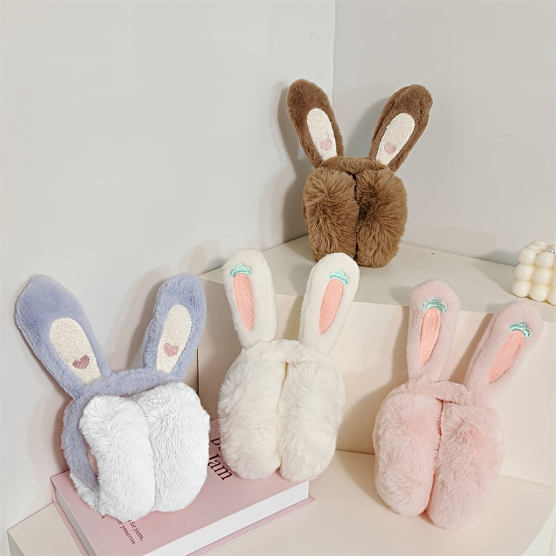 Cartoon Rabbit Ear Hair Warmers for Women