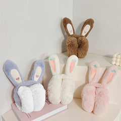 Cartoon Rabbit Ear Hair Warmers for Women