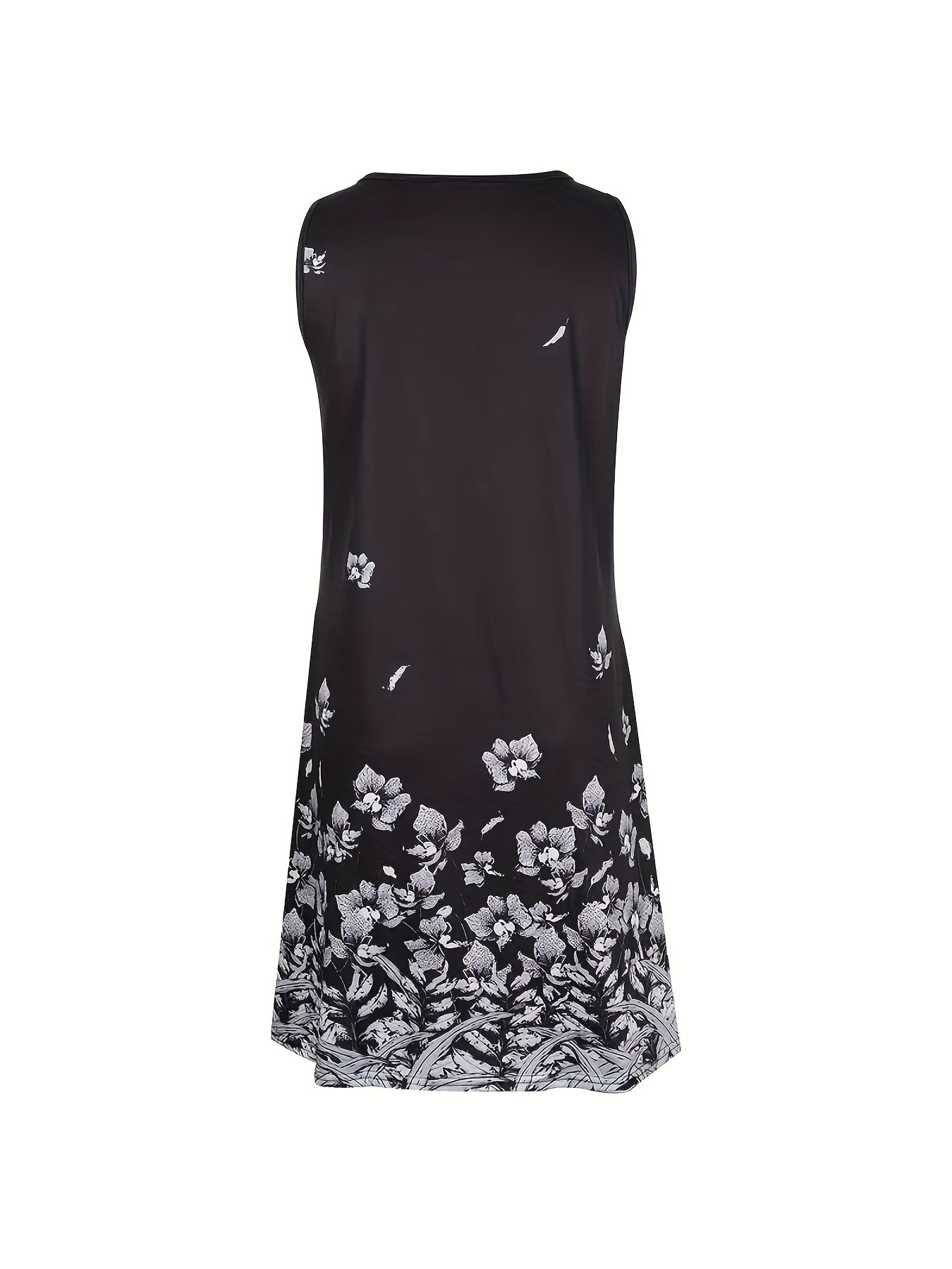 Floral Print Sleeveless Dress for Spring & Summer