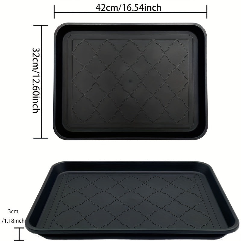 Plastic Shoe Mat Tray for Entryway Indoor Outdoor Shoe Storage