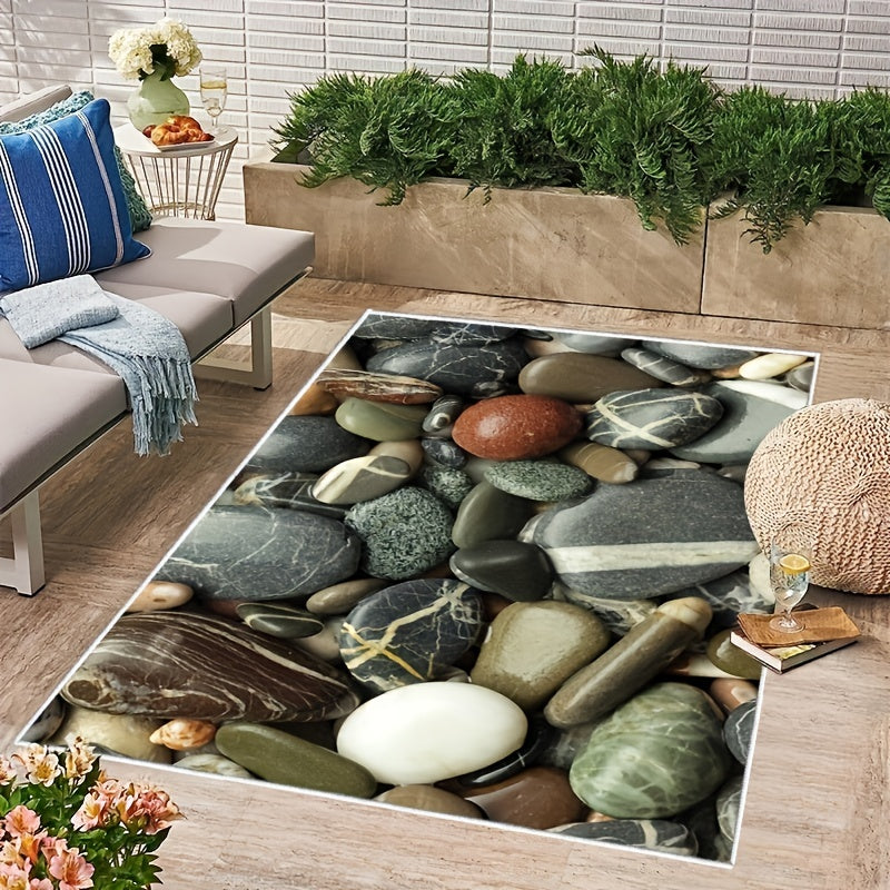Soft Crystal Velvet Outdoor Rug Non-Slip Machine Washable 55x71