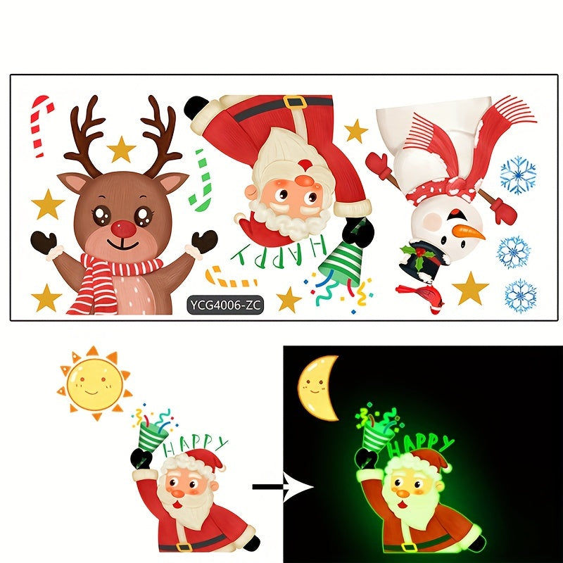 Santa Claus Luminous Wall Sticker Room Decor
