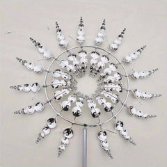Metal Windmill Wind Catcher Garden Weather Vane Yard Decoration