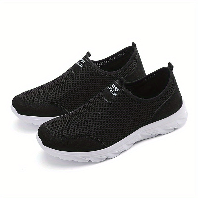 Men's Lightweight Mesh Slip On Sneakers for Outdoor Training