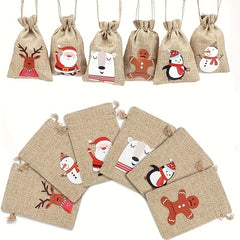 Christmas Jute Gunny Bag Christmas Jute Bag Christmas Gift