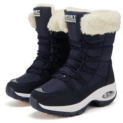 Women's Waterproof Snow Boots Warm Plush Lined Hiking Boots