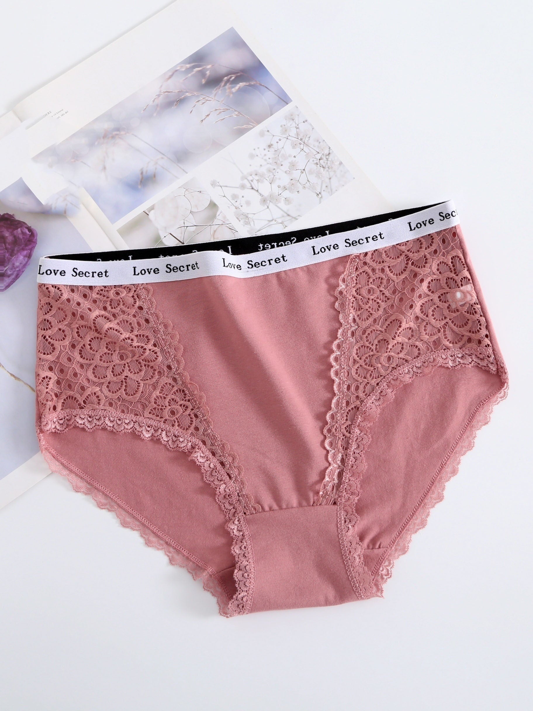 6-Pack Women's Plus Size Casual Underwear Set, Medium Stretch Full Briefs