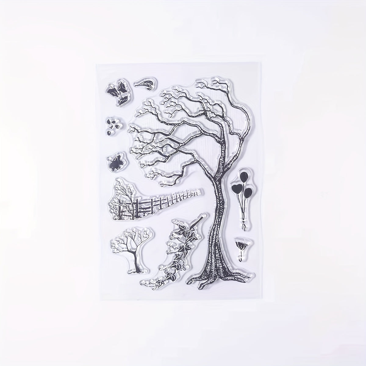 Branches Fences Balloons Clear Stamps for Card Making Decorations