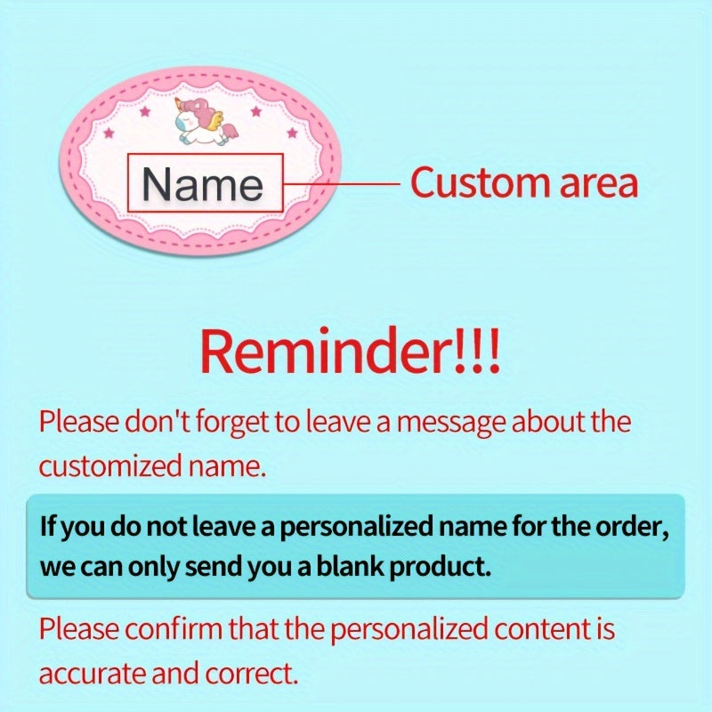 Custom Iron on Name Labels for Clothes Personalized Marking 12-36pcs
