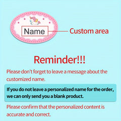 Custom Iron on Name Labels for Clothes Personalized Marking 12-36pcs