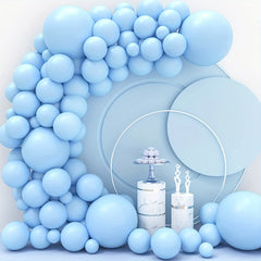 Pastel Balloon Garland Kit for Boy's Birthday Party