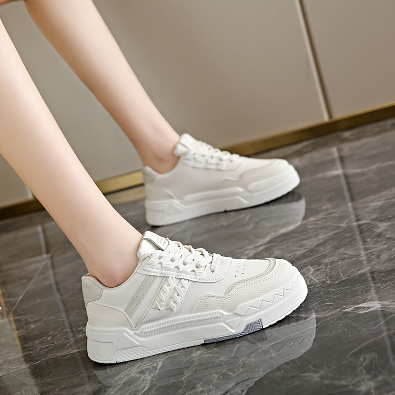 Low Cut Lace Up Skate Shoes Wear Resistance Non Slip Flat Sneakers