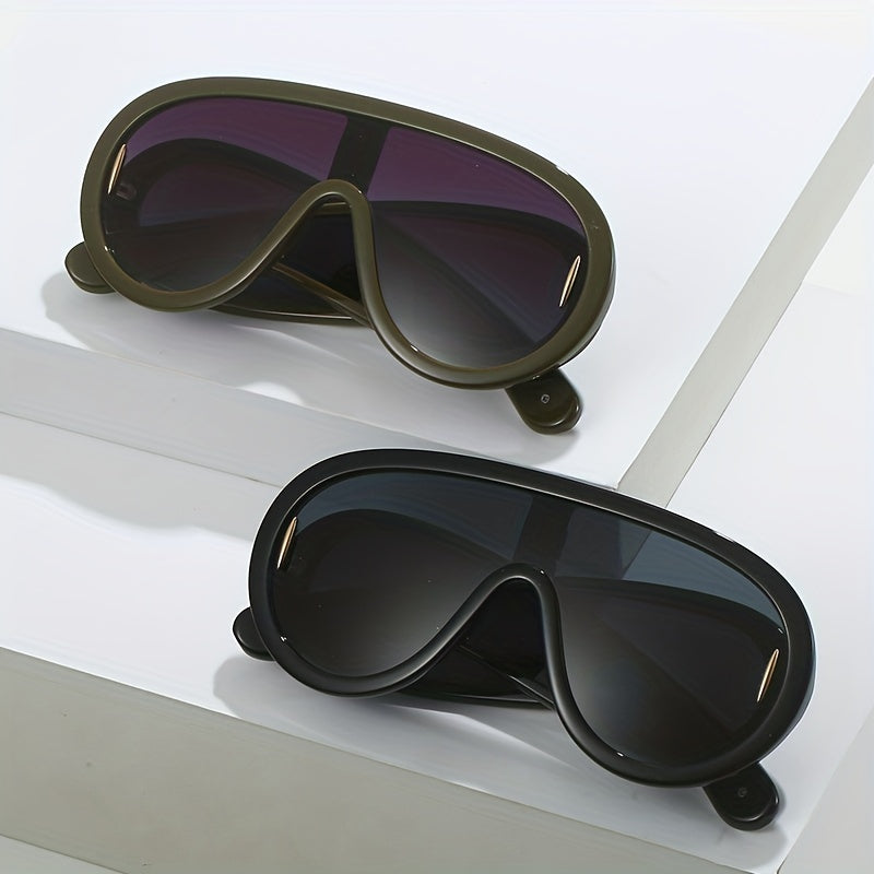 Y2K One Piece Sunglasses UV400 Sun Shades Goggles