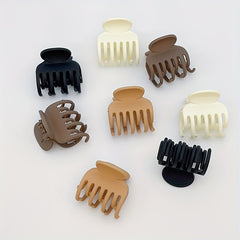 Small Hair Claw Solid Ponytail Holder Nonslip Hair Claw Clip