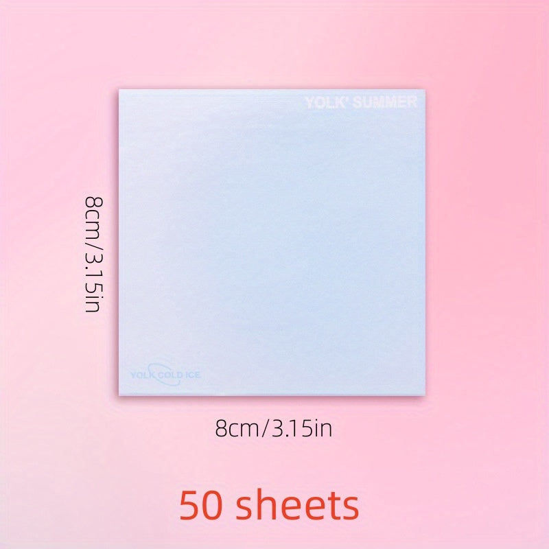 50 Sheets Multiple Colors Sticky Notes for Office Notebook Stickers