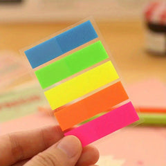 Fluorescent Five Pointed & Flat Transparent Stickers - Index Stickers