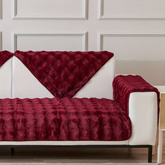 Plush Comfortable Sofa Slipcover Furniture Protector for Living Room