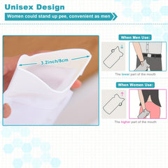 24pcs Emergency Disposable Urinal Bags Camping Portable Toilet Bag