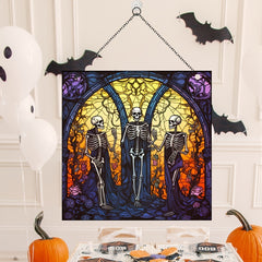 Halloween Square Acrylic Window Hanging