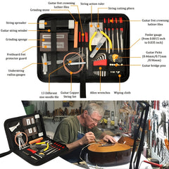 51pcs Guitar Care Kit: Tools for Guitar Setup Maintenance & Repair
