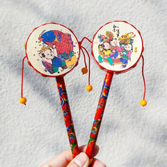 Baby Hand Rattle Drum Safe And Auspicious