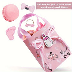 5pcs Pink Cartoon Milk Bottle Birthday Party Snack