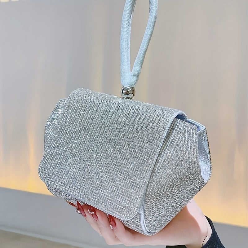 Sparkly Rhinestone Evening Bag Clutch Purse for Women