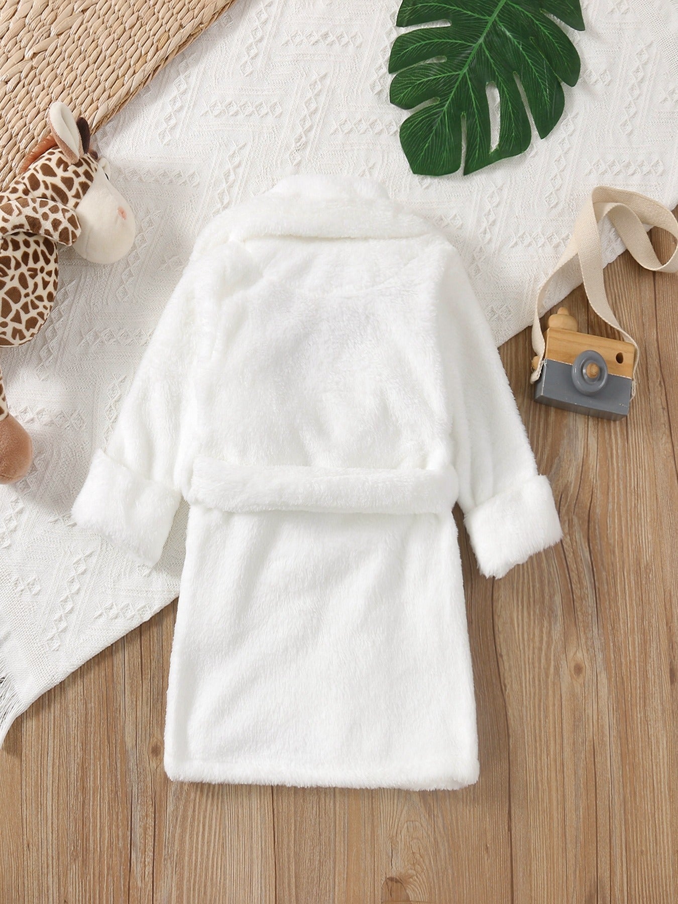 Girls Boys Fluffy Long Sleeve PJ & Belt