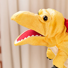 Dino Hand Puppets with Movable Mouth - Set of 2