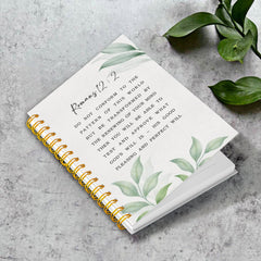 Leaf Bible Verse Journal Notebook 50 Pages Inspirational Writing Diary