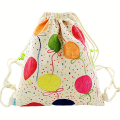 2pcs Kids Drawstring Backpack Watercolor Set DIY Pattern Special Pen