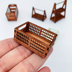 Dollhouse Mini Storage Box Scene Decoration Gift - No Electricity Required