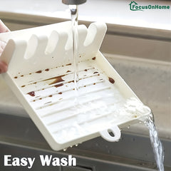 Plastic Kitchenware Holder 4 Card Cooking Utensil Rest